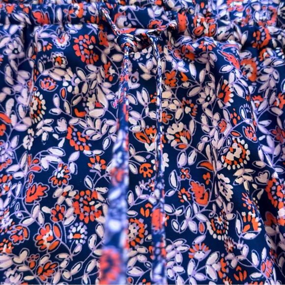 Gap navy blue orange sleeveless knee length a-line dress size medium M
 b33 - Picture 4 of 5